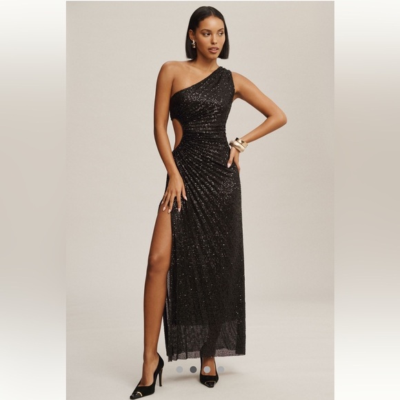 Anthropologie Dresses & Skirts - Anthropologie NWT Delfi Collective Sequin Solie
One-Shoulder Dress size L.